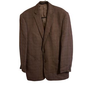 Lauren Ralph Lauren 46L  Houndstooth 100% Wool 2-Button Sports Coat